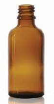 15 ml druppelfles, amber, type 3 geblazen glas